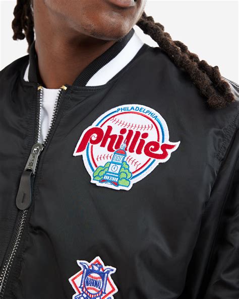 Shop New Era Philadelphia Phillies Alpha Industries Ma 1 Bomber Jacket