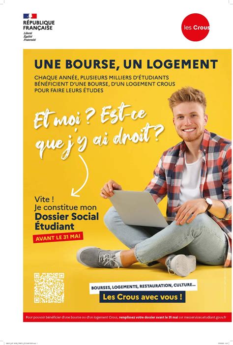 Aux futurs étudiants campagne Dossier Social Etudiant CROUS Lycée