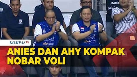 Pernyataan Anies Dan AHY Usai Nobar Pertandingan Voli Indonesia Vs