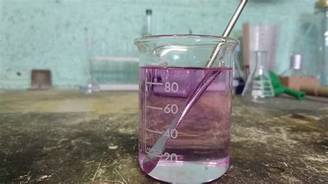 Potassium Permanganate Mixed With Sulfuric Acid And Hydrogen Peroxide Youtube