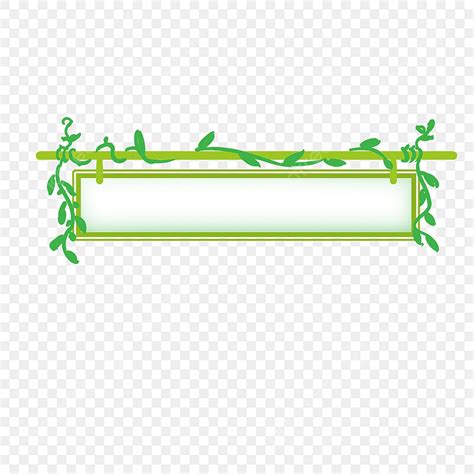 Green Title Border Png Vector Psd And Clipart With Transparent