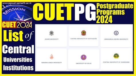 Cuet Pg 2024 List Of Participating Central Universities सीयूईटी में