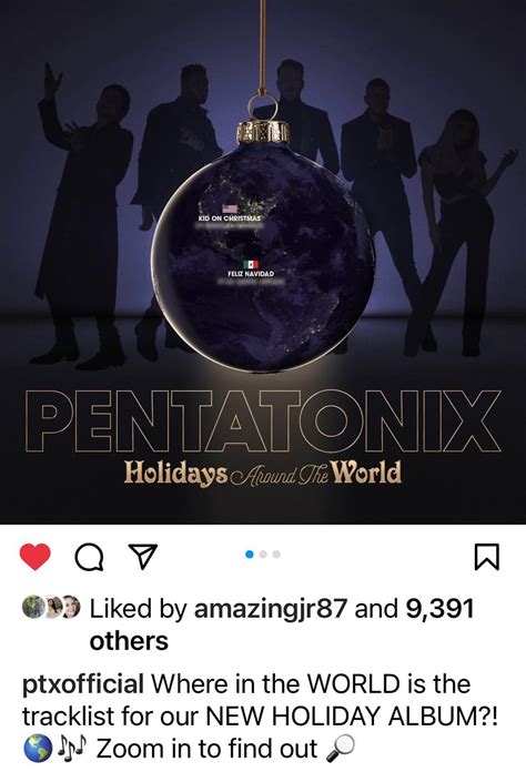 Pentatonix Released The Track List For Their Newest Album ‘holidays Around The World Rpentatonix