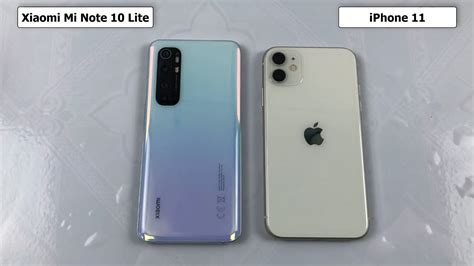 Xiaomi Mi Note 10 Lite Vs IPhone 11 Speed Test Display Test