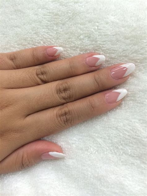 Coffin V Shaped French Tip Nails Get The Best Deals On French Nail