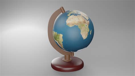 D Model Globe Earth Turbosquid