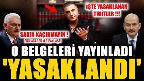 Ok Sedat Peker Sonunda O Belgeleri Yay Nlad Te Yasaklanan Twitler