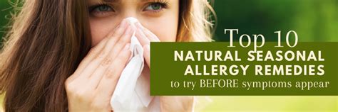 Top 10 All Natural Seasonal Allergy Remedies Nature S Balance