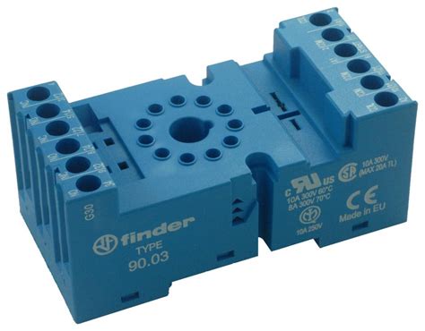 Finder Base Para Relevador Carril Din Panel