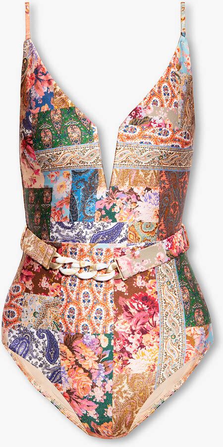 Zimmermann One Piece Swimsuit Multicolour ShopStyle