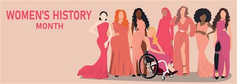 Womens History Month Banner 20298006 Vector Art At Vecteezy