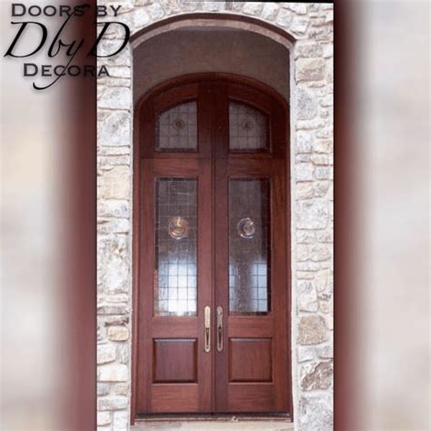 Double Arched Seeded Glass Front Door Glass Door Ideas