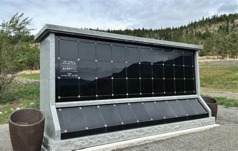 First Niche At New Pine Ridge Columbarium Filled Merritt Herald
