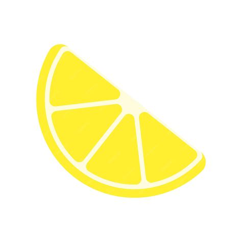 Premium Vector Lemon Slice Colored Icon On A Transparent Background