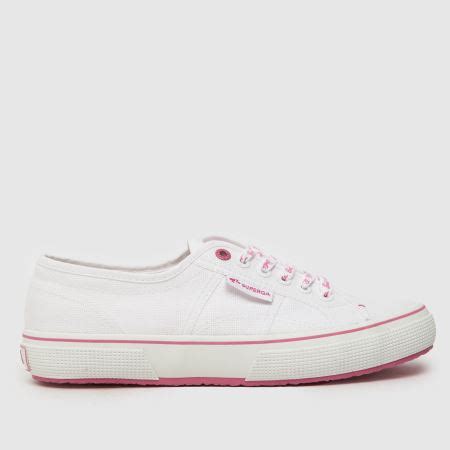 Womens White Pink Superga Barbie Classic Trainers Schuh