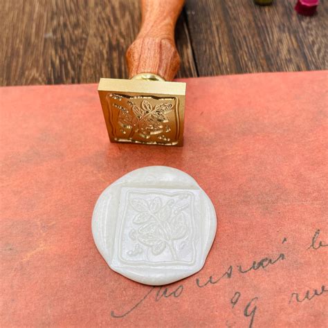 Leaves Wax Stamp Vintage Wax Seal Stamp Retro Stamps With Etsy