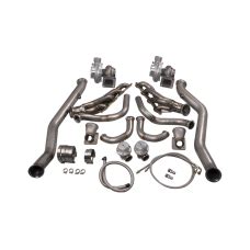 Twin Turbo Manifold Header Downpipe Kit For Chevrolet Chevelle