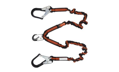 Black Decker Twin Leg Expandable Shock Absorbing Lanyard Rapidex