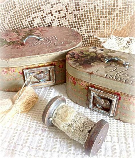 Pin by Romenuke Jonelaitytė on deko Decoupage vintage Altered boxes