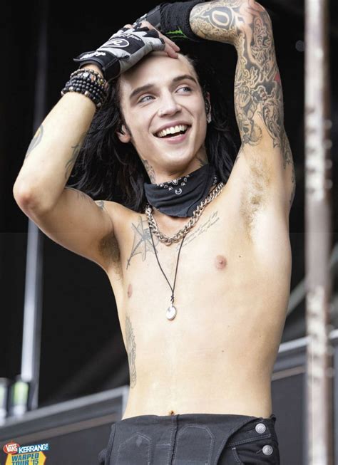 Andy Biersack Shirtless From Kerrang At Warped Tour 2015 Andy