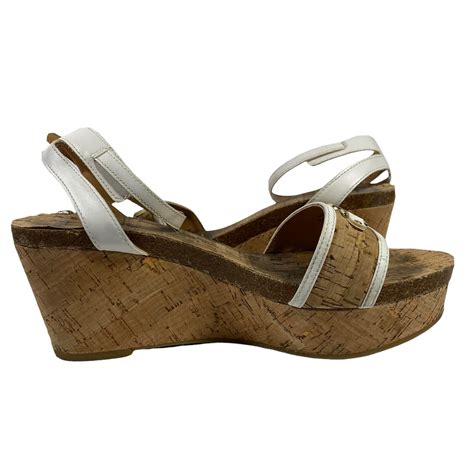 Tommy Hilfiger Platform Wedge Sandal Women Size M Gem