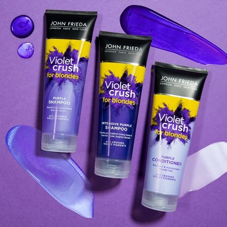 John Frieda Sheer Blonde Violet Crush toninis kondicionierius šviesiems plaukams notino lt
