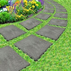 Primeur Cm Square Slate Grey Stomp Stone Stepping Stone Garden