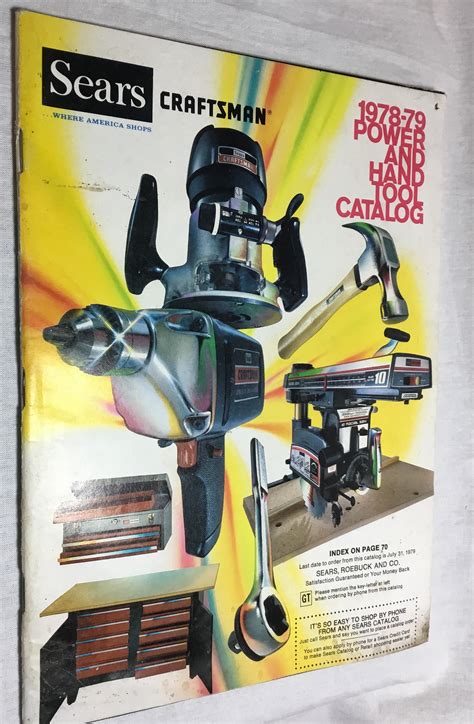 Sears Craftsman 1978 79 Power And Hand Tool Catalogue Etsy