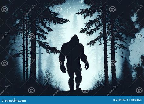 Bigfoot In The Forest Royalty Free Cartoon CartoonDealer 274700417