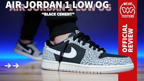 Air Jordan Low Og Black Cement Youtube