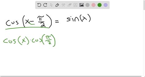 Solved Verify Each Identity Cos X Sinx