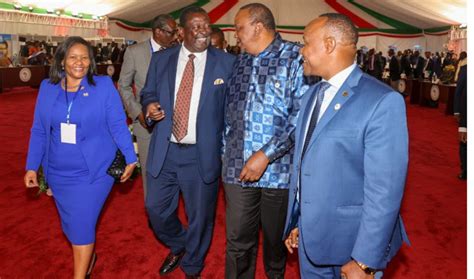 Uhuru Mudavadi Share Light Moments During Drc Summit In Bujumbura