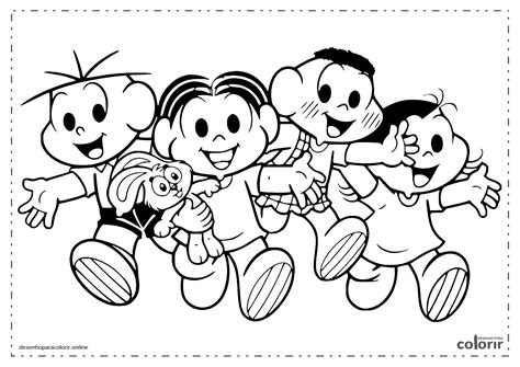 Desenhos Da Turma Da Monica Para Colorir