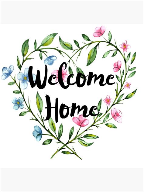 "Welcome home art" Poster for Sale by jorniecoon | Redbubble