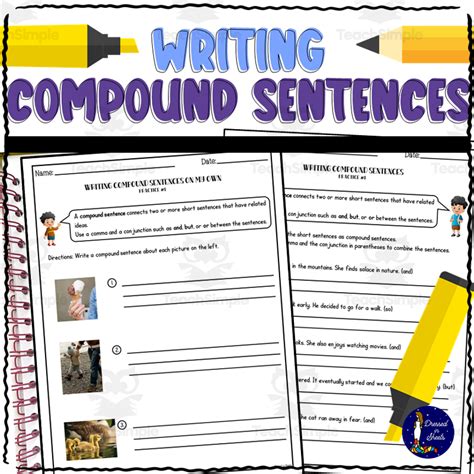 Writing Compound Sentences By Teach Simple Worksheets Library