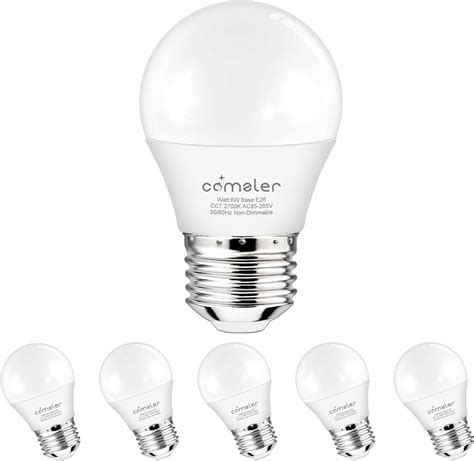 Comzler Frosted A Led Bulbs Watts Warm White Light K Watts