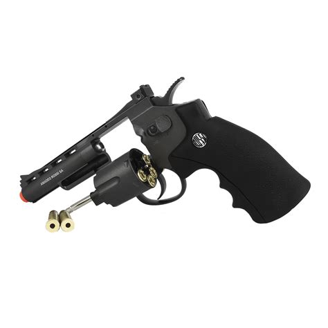 Pistolas Airsoftrev Lver Airsoft Co Rossi Wingun Mm Full Metal Preto