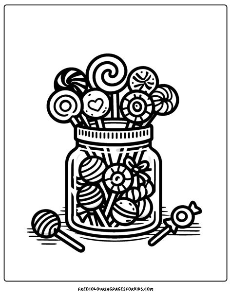 16 Lollipop Coloring Pages Coloring For Kids