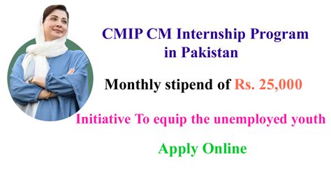 CMIP CM Internship Program 2024 In Pakistan Apply Online