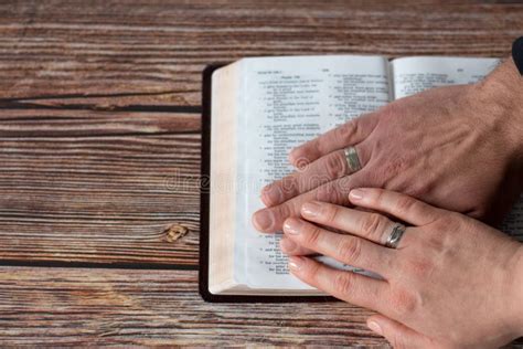 Praying Hands Open Bible Stock Photos Free Royalty Free Stock