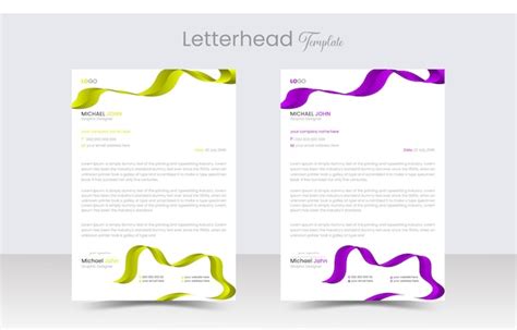 Premium Vector Vector Professional And Modern Corporate Letterhead