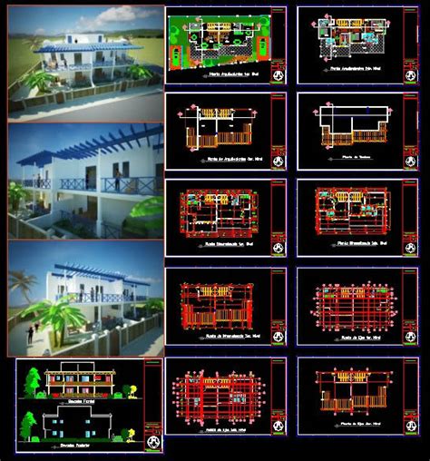 Duplex House Dwg Block For Autocad Designs Cad