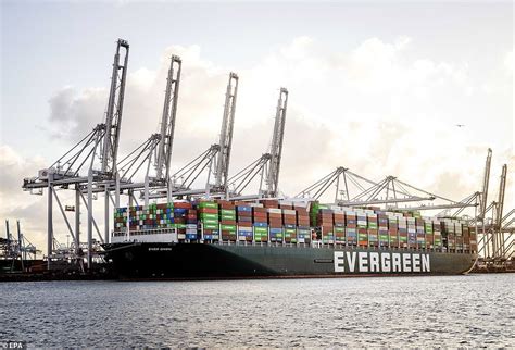 The Ever Given Finally Arrives In Rotterdam To Unload Its Cargo After Megaship Blocked Suez