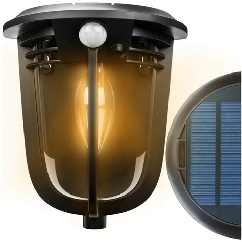 SOLARNA LAMPA LED OGRODOWA ZEWNĘTRZNA Z CZUJNIKIEM RUCHU KINKIET