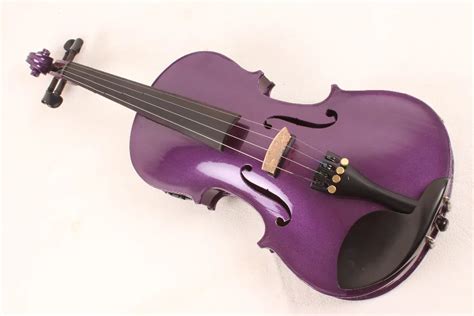 4 String 4/4 New Electric Acoustic Violin dark purple color #1 2509#-in Violin from Sports ...