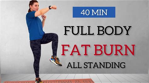 40 Min Full Body Fat Burn Workout All Standing No Jumping No