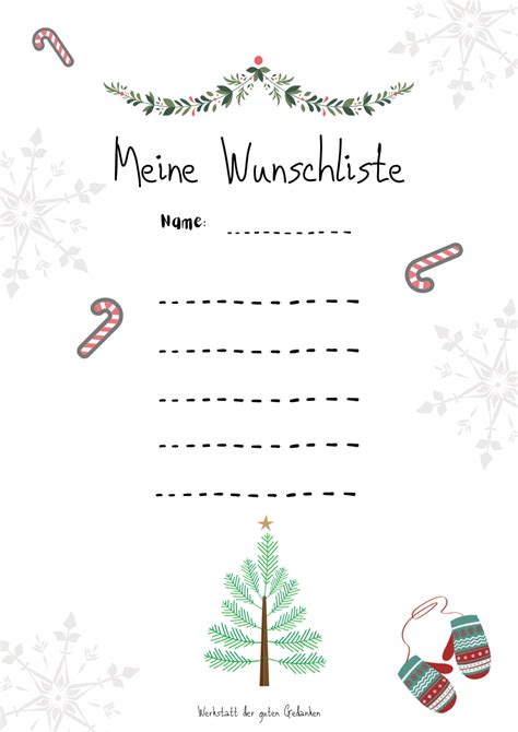 Wunschzettel F R Weihnachten Kostenlose Datei Warsewiczs Webseite