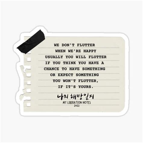 My Liberation Notes Kdrama Quotes Sticker For Sale By