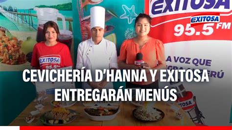 Cevichería D Hanna y Exitosa entregarán menús a los primeros