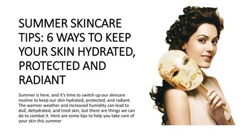 Ppt Summer Skincare Tips 6 Ways To Keep Your Skin Hydrated Protected